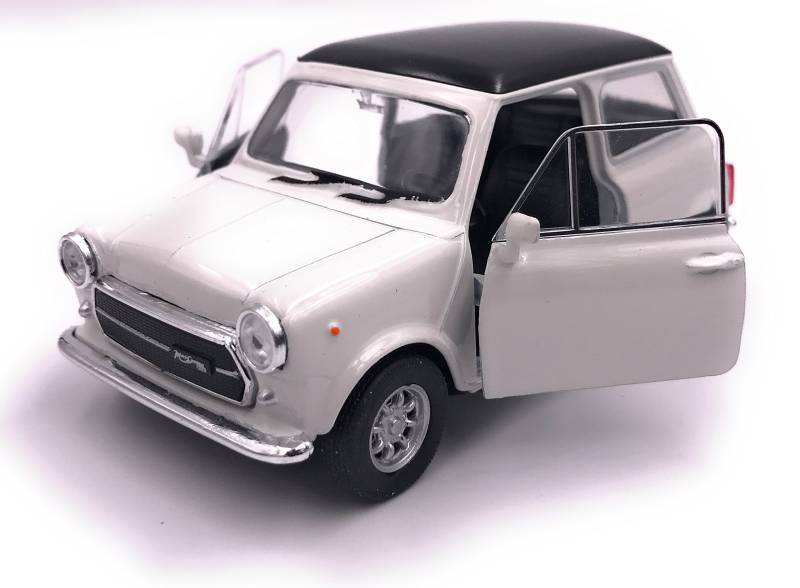 H-Customs Mini Cooper 1300 Modellauto Auto Lizenzprodukt 1:34-1:39 Weiß von H-Customs