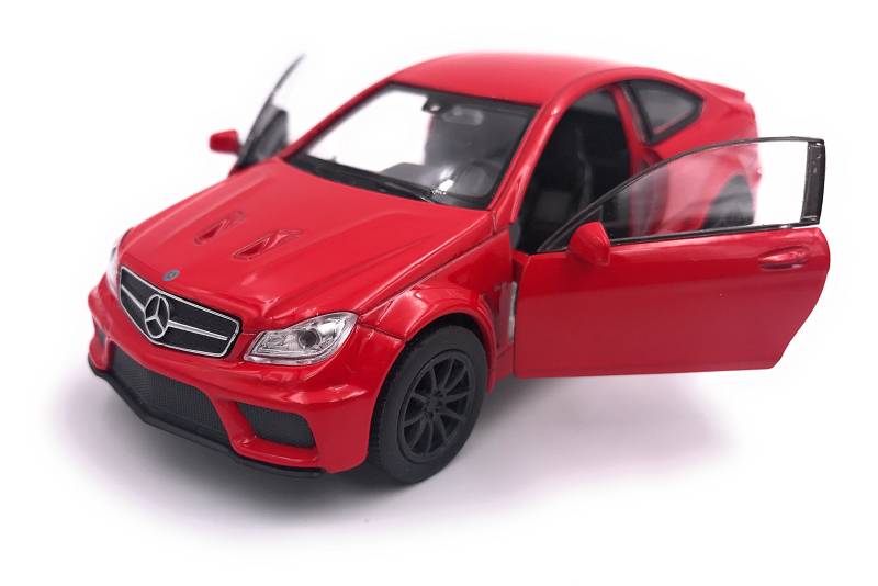 H-Customs kompatibel mit Mercedes C63 Black Series Modellauto Auto Lizenzprodukt 1:34 zufällige Farbauswahl von H-Customs