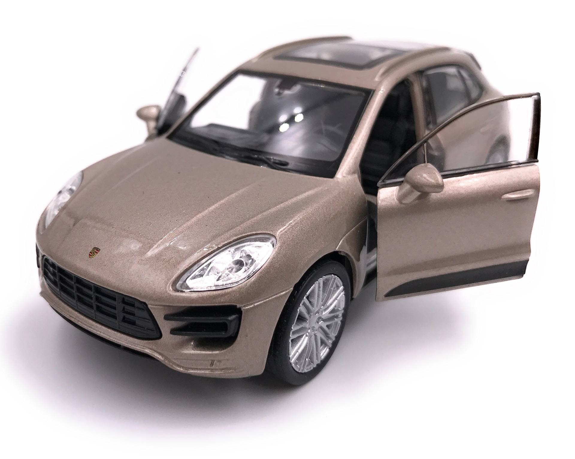 H-Customs Welly Porsche Macan SUV Modellauto Auto Lizenzprodukt 1:34-1:39 Braun von H-Customs