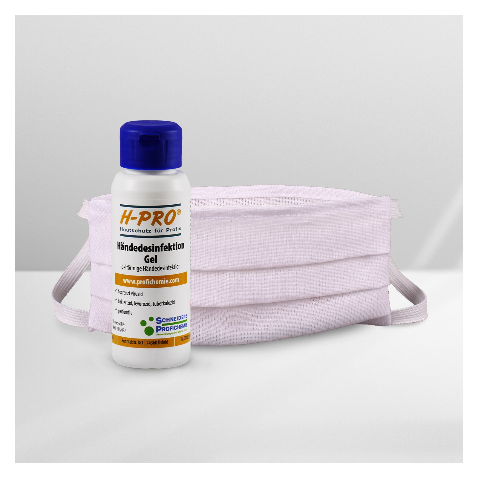 H-Pro® Hygiene Set - H-Pro® Händedesinfektion Gel + Gesichtsmaske von H-Pro