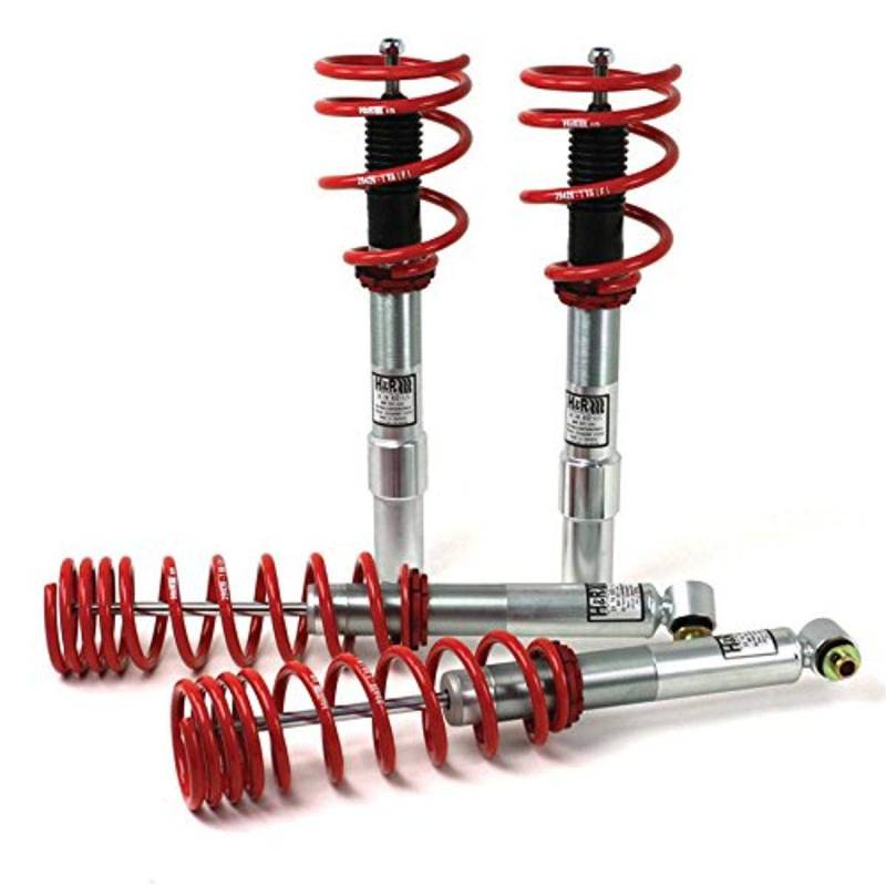 H&R Monotube Gewindefahrwerke kompatibel mit Audi A3/TT/Seat Leon/Volkswagen Golf VII 2WD/GTI TCR 2012- bis 985kg VA-Last Ø55mm VA35-60/HA25-50mm von H&R