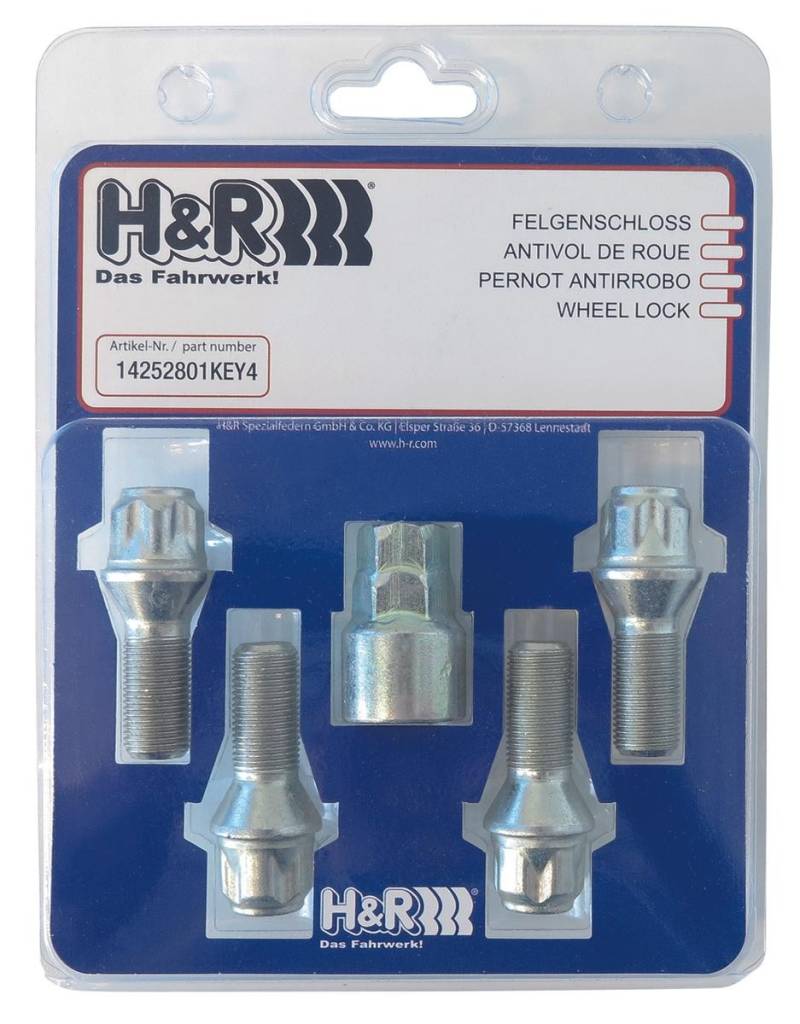 H&R Radschrauben 14252801KEY4 Radschraube von H&R