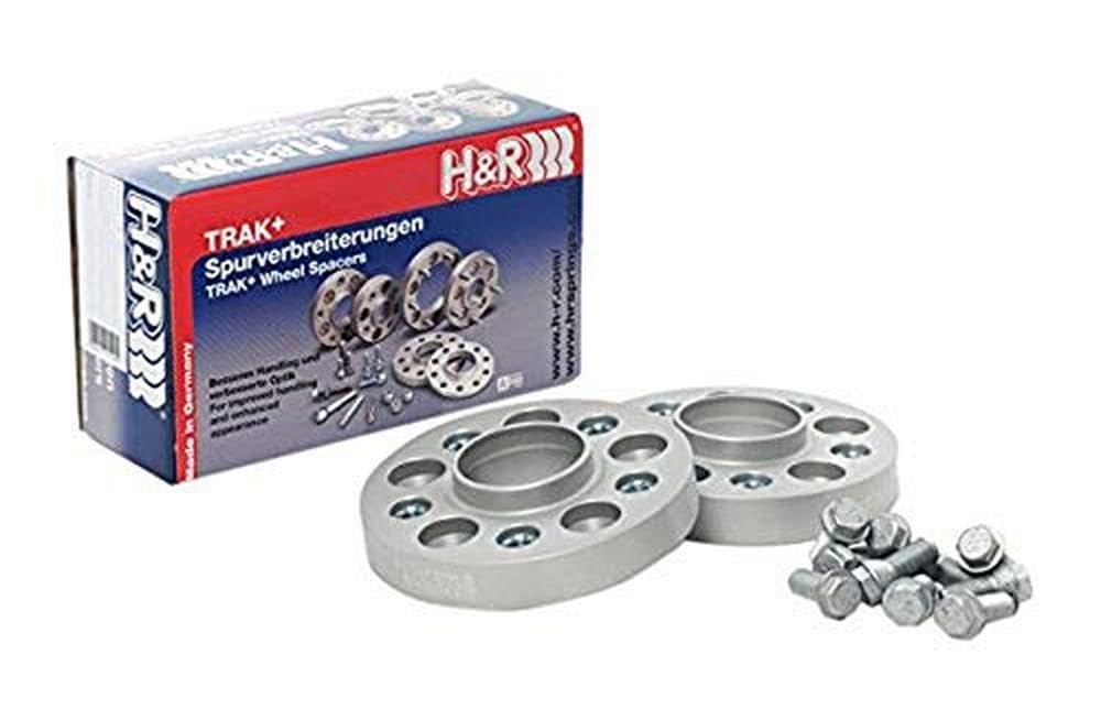 Spurverbreiterung TRAK+ Spurverbreiterungen/TRAK+ Wheel Spacers Hinten von H&R 50 mm (5055665) Distanzscheibe Räder, Silber von H&R