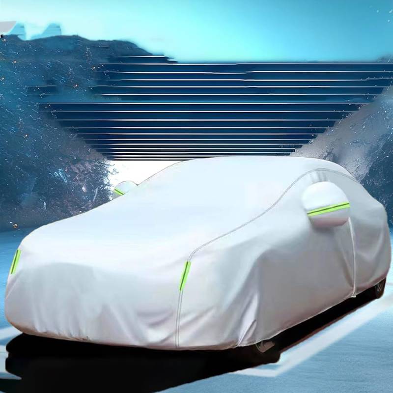 Autoabdeckung Wasserdicht, für Audi A6 Vollgarage Autoplane Outdoor Abdeckung Regen Schnee Sonne Staub Schutz Winddicht,A von HAAFDT