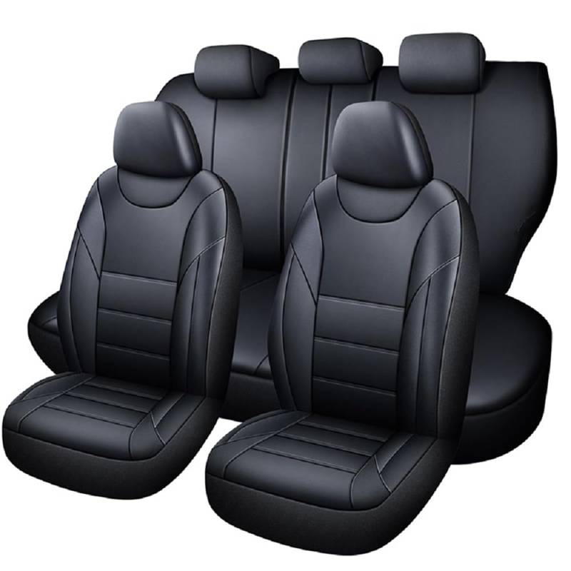 HAAXSHOB Autositzbezug, für VW Touran 1.Gen (1T) 2006-2009 2010 2011 2012 2013 2014 2015 5-Seats 5 Sitzer Waschbarer Verschleißfest Schonbezüge von HAAXSHOB