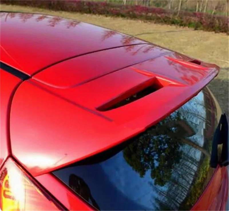 Heckspoiler Lippe Für Ford Für Fiesta 2009-2013 Auto ABS Kunststoff Hinten Trunk-Boot Flügel Spoiler Auto Zugehörigkeit Auto Flügel Spoiler(Rot) von HABRAT