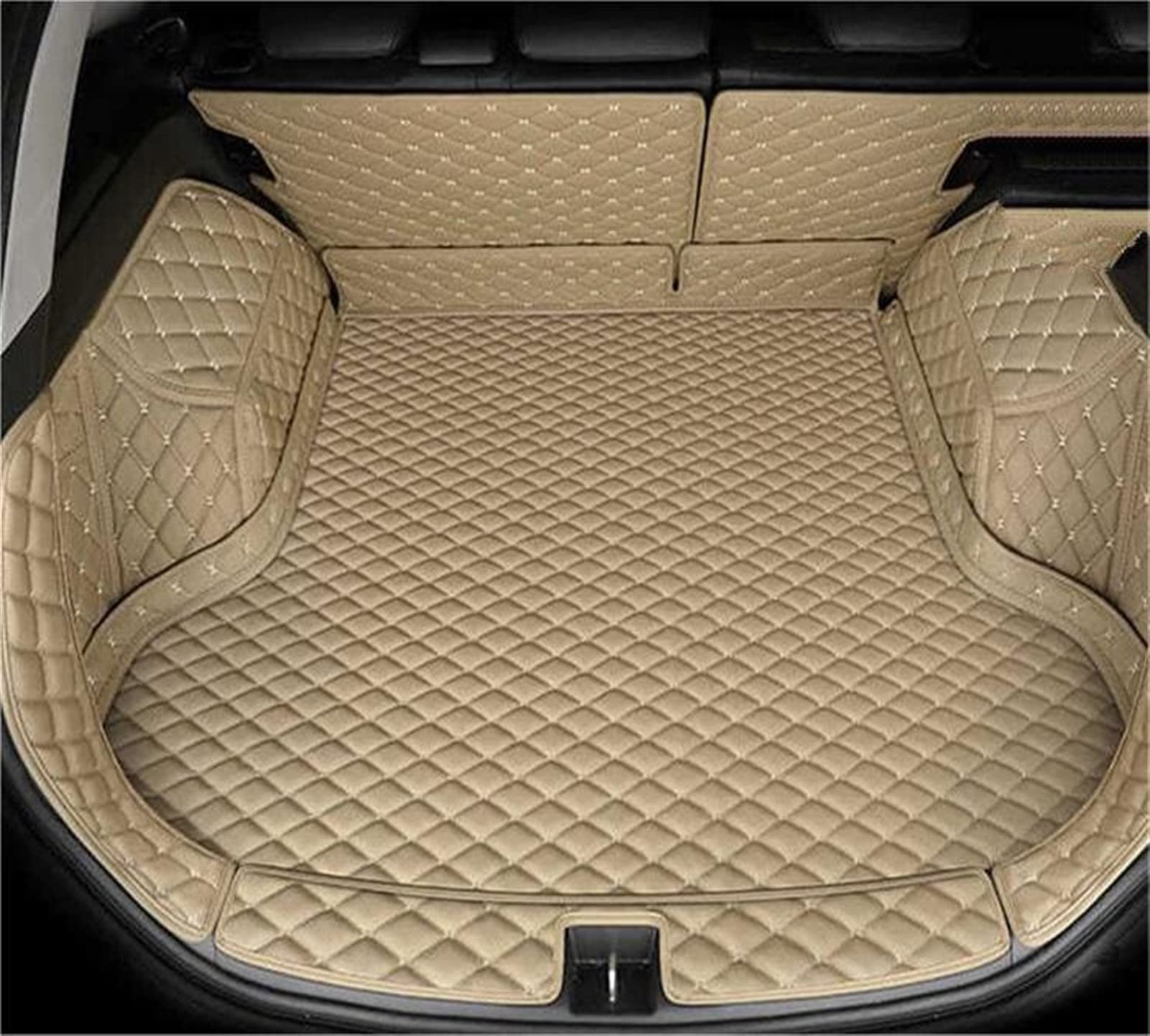 Kofferraumwanne Für CRV 2017 2018 2019 2020 2021 Kofferraummatte Kofferraumwanne Liner Cargo Carpet Pad Protector Antirutsch mit hohem Rand (Farbe : Beige1) von HABRAT