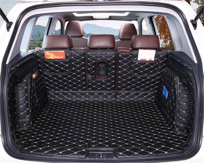 Kofferraumwanne Leder Kofferraummatten Anti-Dirty Protector Tray Cargo Liner Zubehör Styling Für VW Für Tiguan 2010 2011 2012 2013 2014 2015 2016 201717 Antirutsch mit hohem Rand (Farbe : 8) von HABRAT