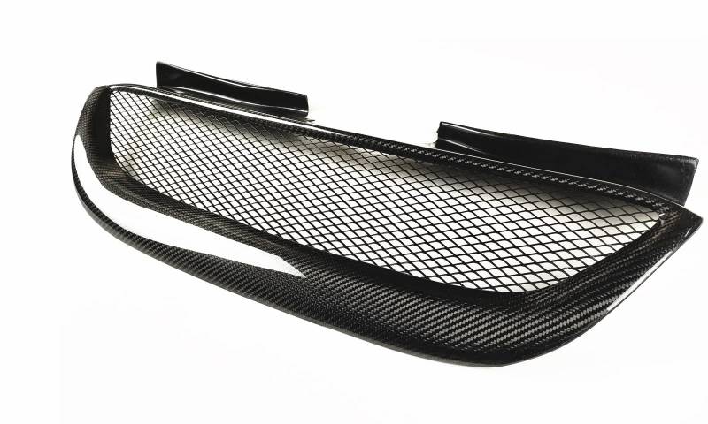 Nieren Kühlergrill Frontgrills Für Hyundai Für Genesis Coupe 2008-2012 Frontgrill Echtkohlefaser Auto Obere Stoßstange Haube Vent Mesh Body Kit Grid Kühler-Grill von HABRAT