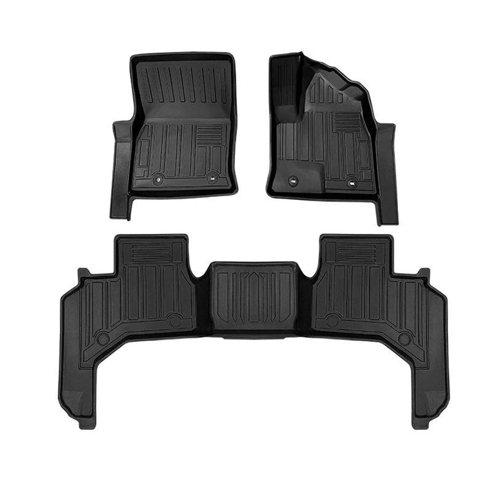 rutschfeste Fussmatten 3D TPE LHD RHD Boden Automatte Für Toyota Für Land Cruiser Für 300 2022 2023 Für LC300 Boden Liner Tray 5/7 Sitz Auto Matten Auto Zubehör Antirutschmatte Auto(RHD,5 Seat) von HABRAT