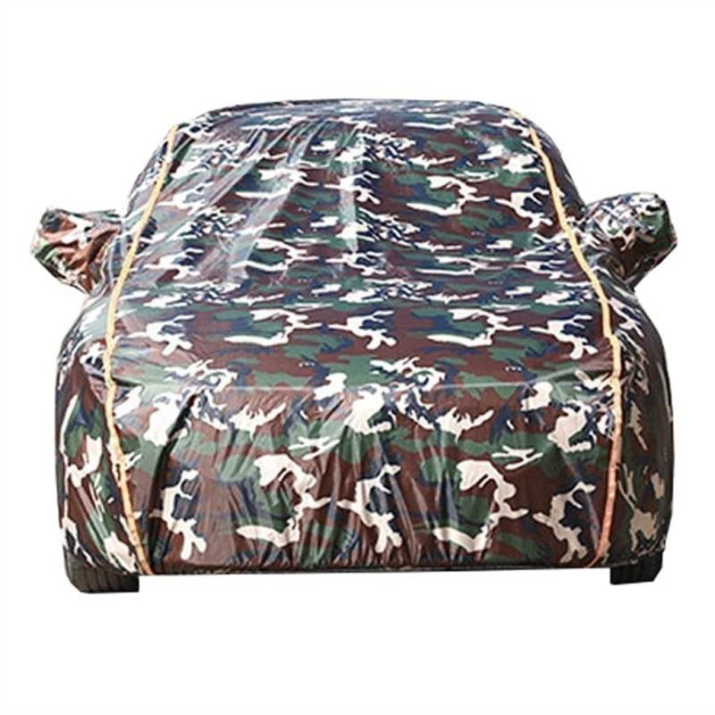 Autoabdeckung Für Fisker Ocean, Allwetter-Außen-Innenbereich Universal Autoplane Regendicht Staubdicht Wärmeisolierend Schneefest Vollgarage mit Türreißverschluss(Camouflage) von HACSYP