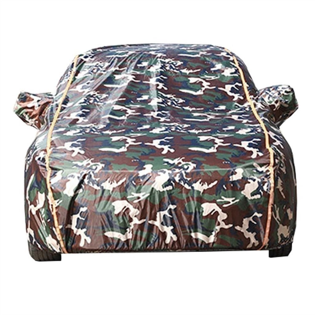 Autoabdeckung Für Ford Edge, Allwetter-Außen-Innenbereich Universal Autoplane Regendicht Staubdicht Wärmeisolierend Schneefest Vollgarage Mit Türreißverschluss(Camouflage) von HACSYP