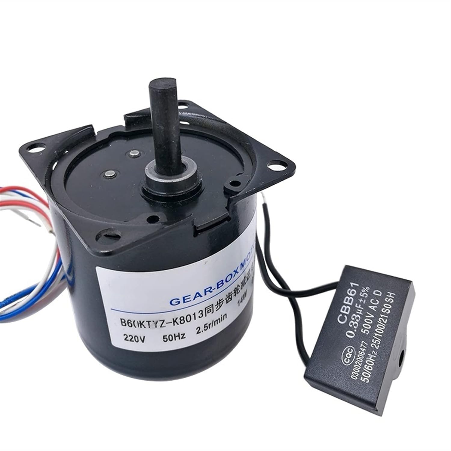 Kleinmotor, Elektromotor, Antriebsmotor, Minimotor, Gleichstrommotor B60KTYZ Synchronmotor mit exzentrischer Abtriebswelle AC220V(15R) von HAEUYA