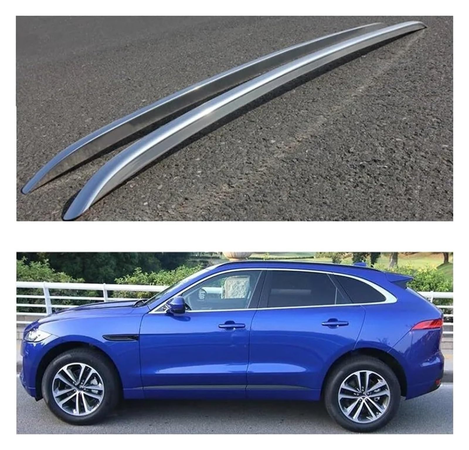 Dachreling Für Jaguar Für F-PACE Für FPACE 2016-2020 Auto Dach Rack Gepäck Racks Bar Dach Träger Paste Installation Dach Schienen von HAHFXEXKRG