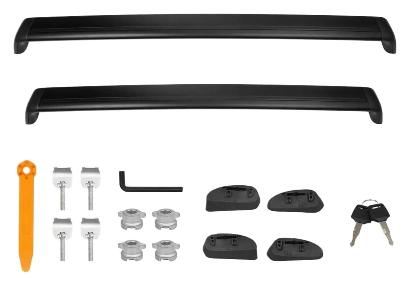 Dachreling Für Modell Y 3 2020-2024 Abschließbare Dachträger Querträger Dachträger Träger Gepäck Autodachträger(Black 3) von HAHFXEXKRG