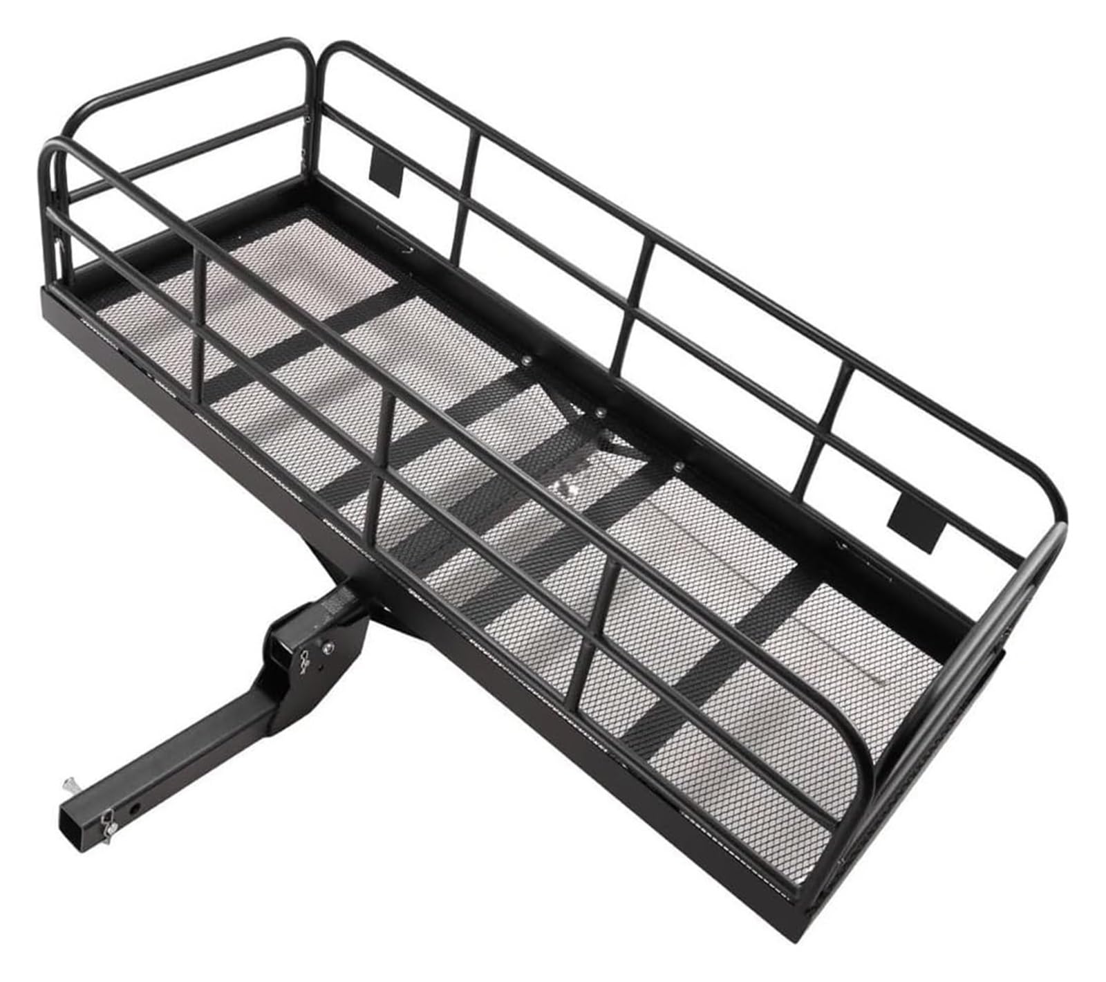 Dachreling Für SUV Truck Pickup Camping 400/500lb Kapazität Anhängerkupplung Mount Aluminium Fracht Korb Dachschienen(D 60x24x14 in) von HAHFXEXKRG