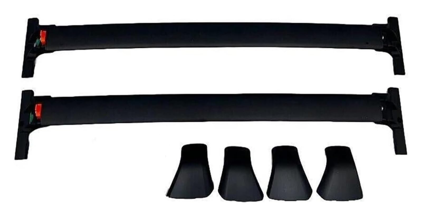 Dachreling Für T&oyota Für Grand Highlander 2024 Schwarz Crossbar Dachreling Rack Querträger Gepäckträger 2Pcs Auto Dachgepäckträger von HAHFXEXKRG