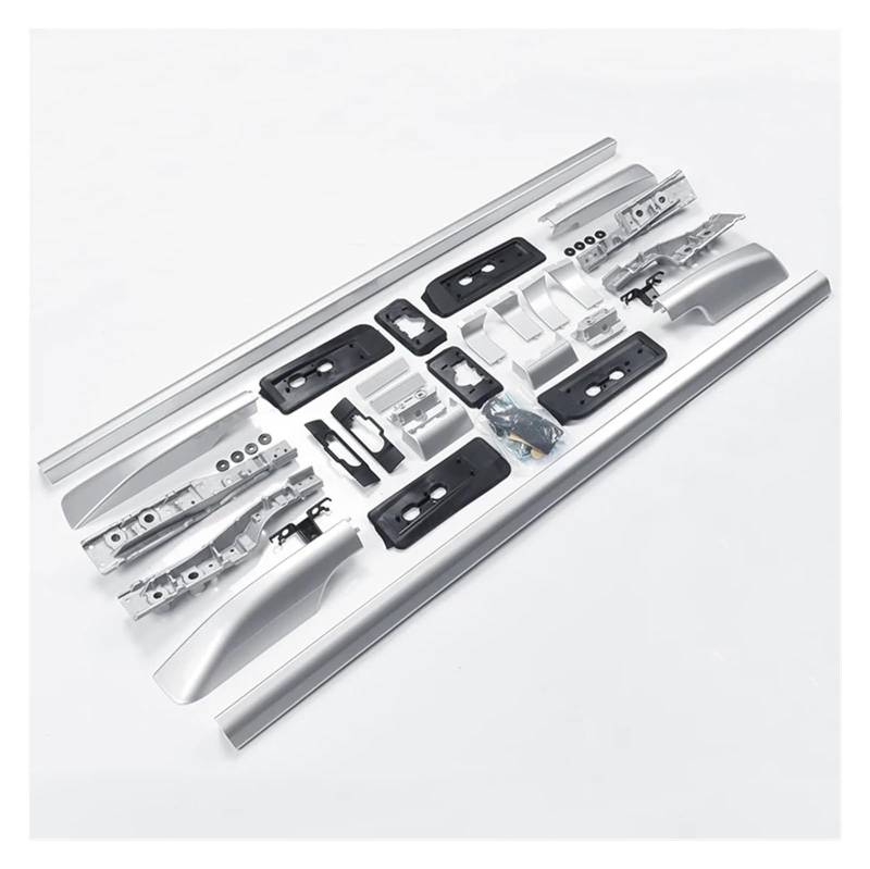 Dachreling Für T&oyota Für Land Cruiser 300 2021-2023 Außenkörper-Kit Schienenstange Kofferraumträgerstange Dachträger Dachreling(Type A Silver) von HAHFXEXKRG