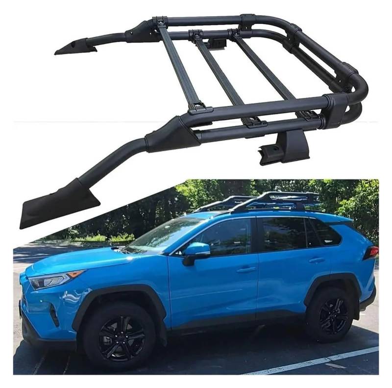 Dachreling Für T&oyota Für RAV4 2019 2020 2021 Dachgepäckträger Korb Dachgepäckträger Auto Dachgepäckträger Querträger Dachreling von HAHFXEXKRG