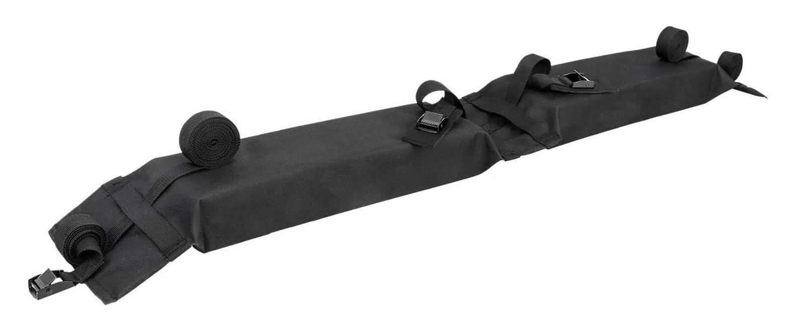 Dachreling Weiche Autodachträgerpolster Gepäckträger SUV Querträger Frachtspanngurte Universal Autodachträger(Black 1 Piece) von HAHFXEXKRG