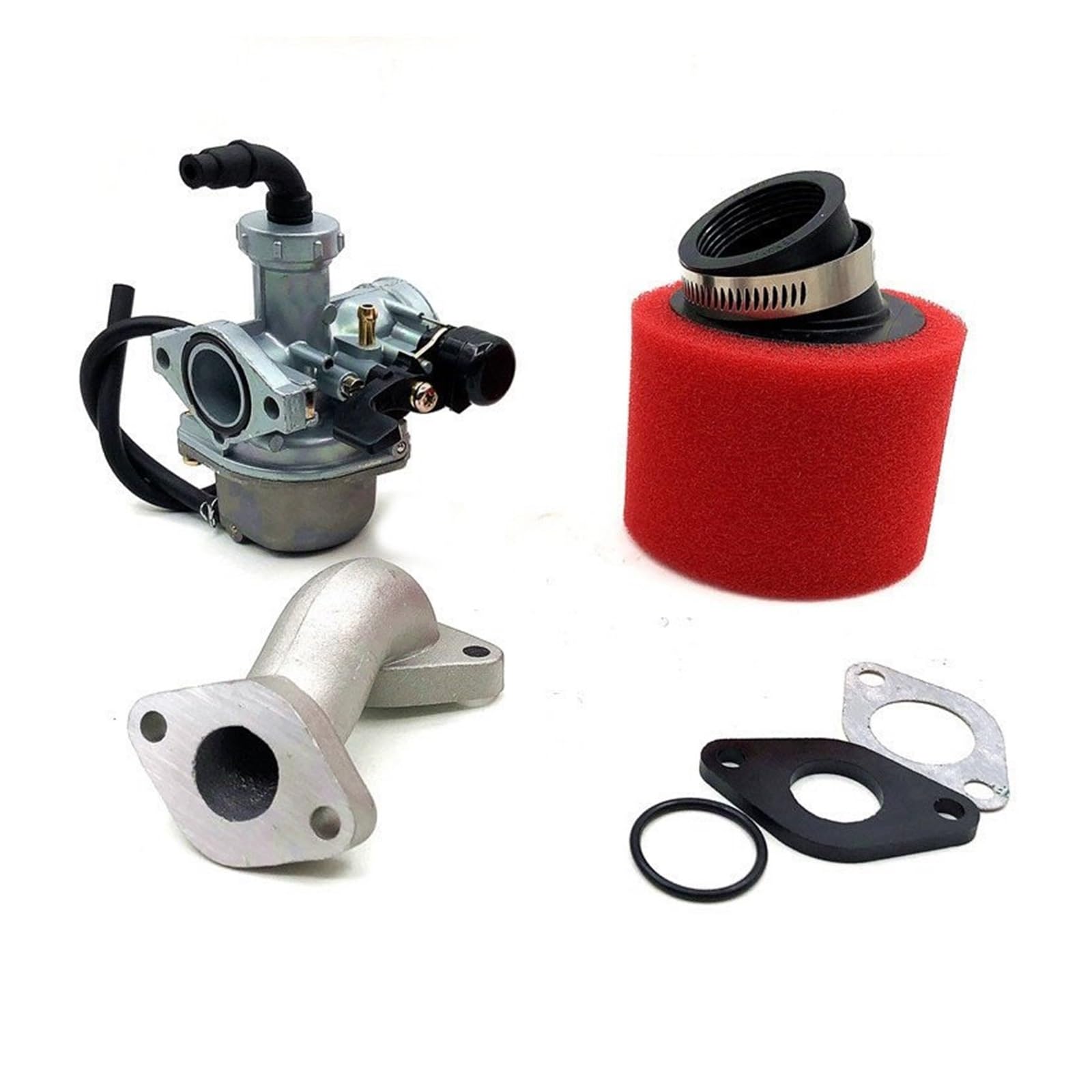 Für 110 Für 125cc Dirt Pit Bike ATV AFFE Motorrad Für PZ22 Vergaser 22mm carb Mit Luftfilter Vergaser Kit(AK) von HAHFXEXKRG