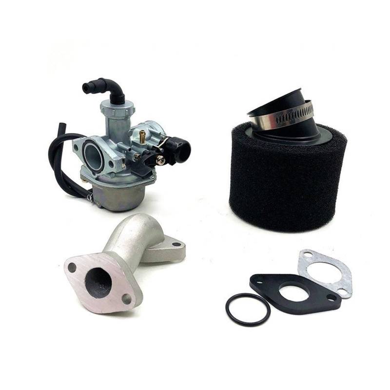 Für 110 Für 125cc Dirt Pit Bike ATV AFFE Motorrad Für PZ22 Vergaser 22mm carb Mit Luftfilter Vergaser Kit(AL) von HAHFXEXKRG