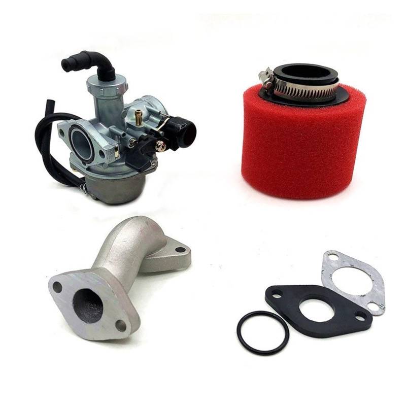 Für 110 Für 125cc Dirt Pit Bike ATV AFFE Motorrad Für PZ22 Vergaser 22mm carb Mit Luftfilter Vergaser Kit(AN) von HAHFXEXKRG