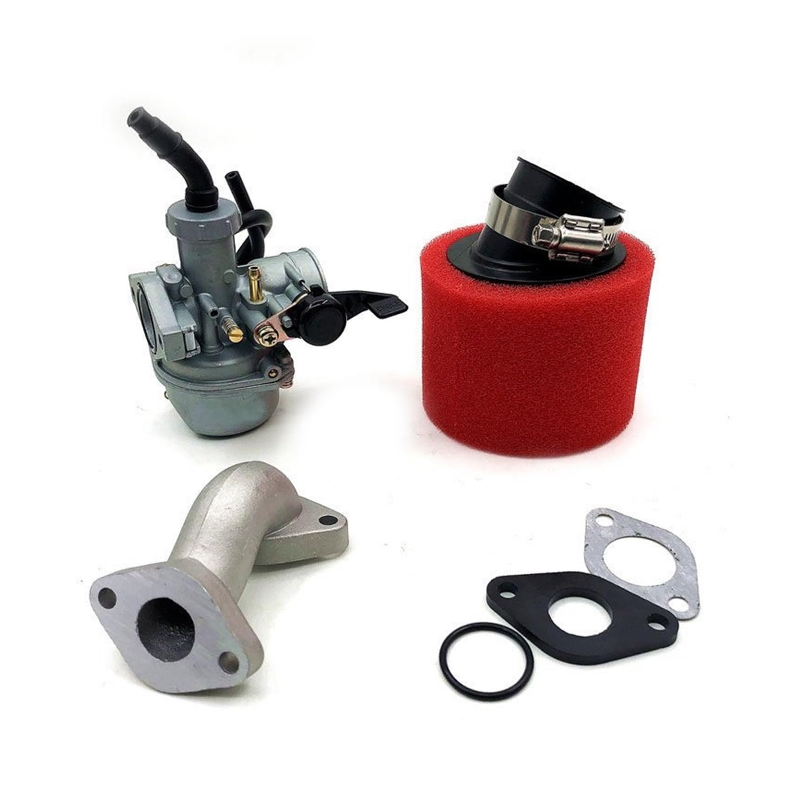 Für 110 Für 125cc Dirt Pit Bike ATV AFFE Motorrad Für PZ22 Vergaser 22mm carb Mit Luftfilter Vergaser Kit(AO) von HAHFXEXKRG