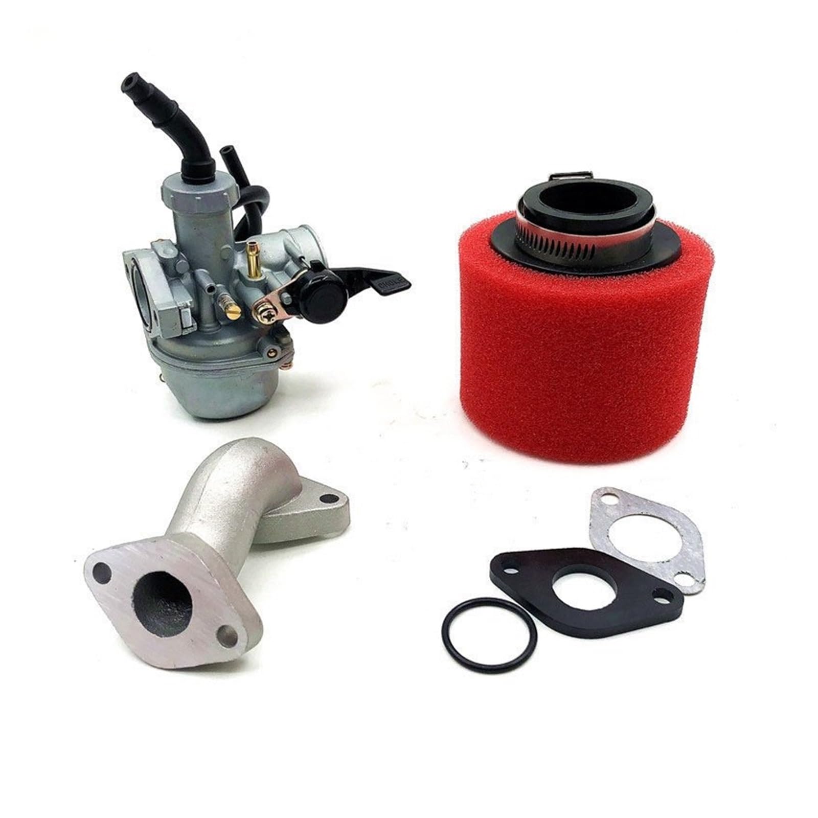 Für 110 Für 125cc Dirt Pit Bike ATV AFFE Motorrad Für PZ22 Vergaser 22mm carb Mit Luftfilter Vergaser Kit(AR) von HAHFXEXKRG