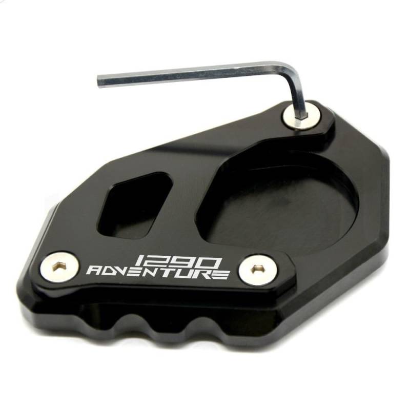 Für 790 890 1050 1090 1190 1290 Für Adventure Super ADV R S T Motorrad Kickstand Fuß Seite Stehen Vergrößern Erweiterung Unterstützung Verlängerungspolster Stützplatte(F) von HAHFXEXKRG