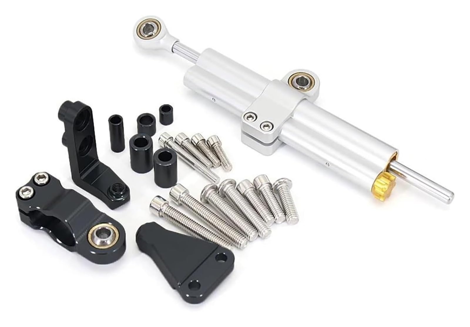 Für A&prilia RS660 RS 600 Rs660 2021-2023 Motorrad Dämpfer Lenkung Stabilisator Linear Umgekehrt Sicherheit Halterung Motorrad Lenkungsdämpfer Stabilisator(Set 15) von HAHFXEXKRG