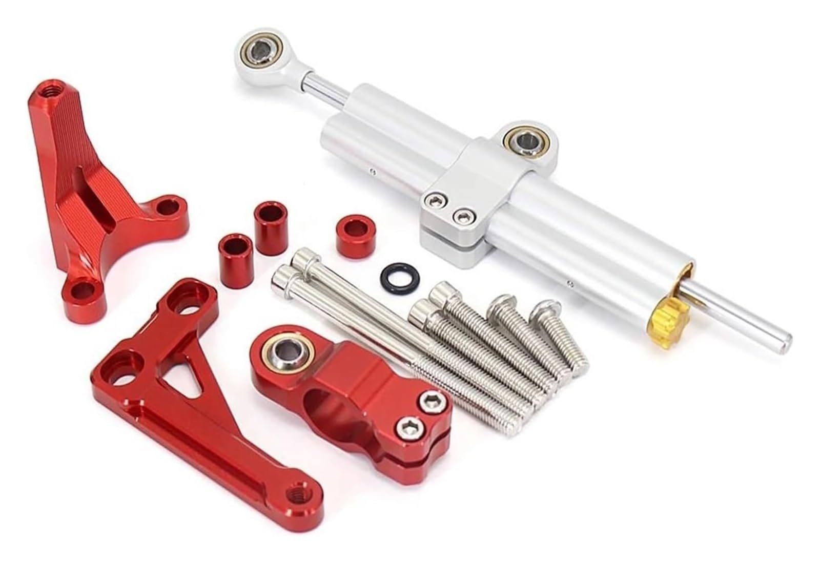 Für CB1000R CB 1000 R CB 1000R 2018-2023 Motorrad Stabilisator Lenkung Dämpfer Montage Halterung Unterstützung Kit Lenkung Dämpfer Motorrad Lenkungsdämpfer Stabilisator(Set 15) von HAHFXEXKRG