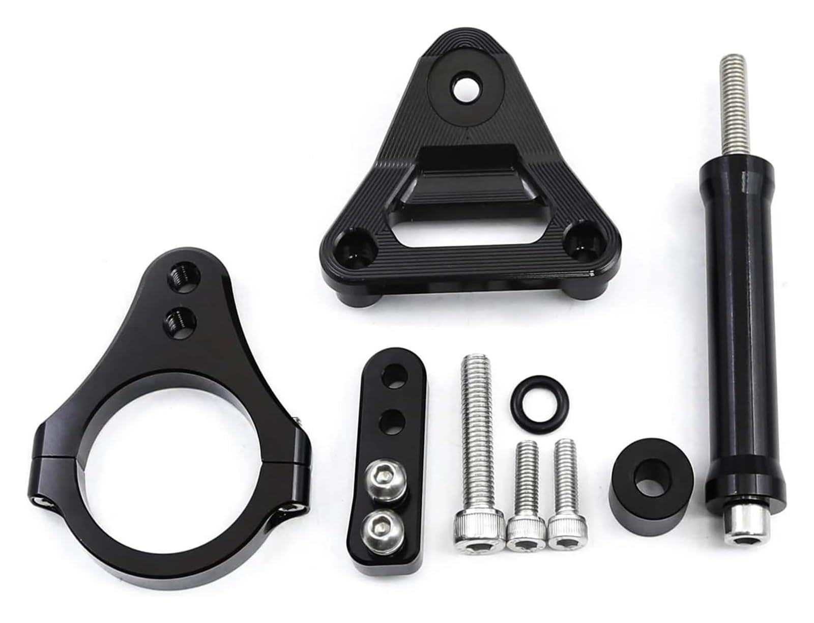 Für CBR 250RR 250 RR 2019-2023 Lenkungsdämpfer Motorrad-Lenkungsdämpfer Stabilisieren Dämpfer Halterung Montagesatz Motorrad Lenkungsdämpfer Stabilisator(Black Bracket) von HAHFXEXKRG