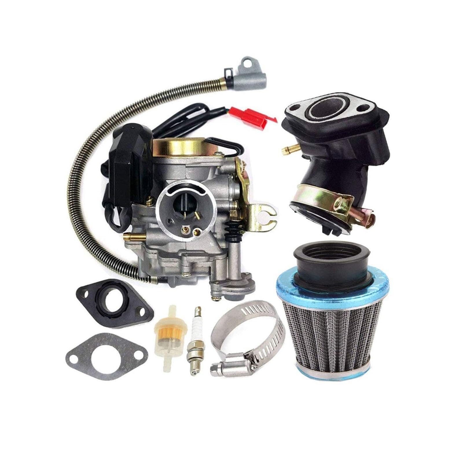 Für GY6 Für 50CC Für 49CC 4 Takt Roller Motor 18mm Für PD18J Für 139QMB Für 139QMA Vergaser Vergaser Kit von HAHFXEXKRG