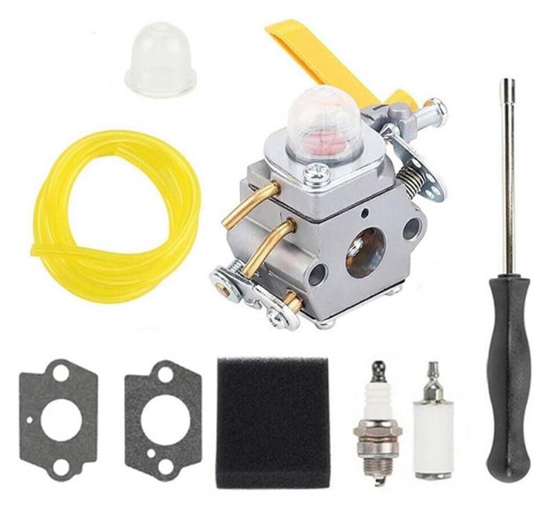 Für Homelite Für Ryobi 25cc 26cc 30cc Vergaser Heckenschere Carb Vergaser Werkzeuge Luftfilter Kraftstoff Schlauch Primer Birne Vergaser Kit von HAHFXEXKRG