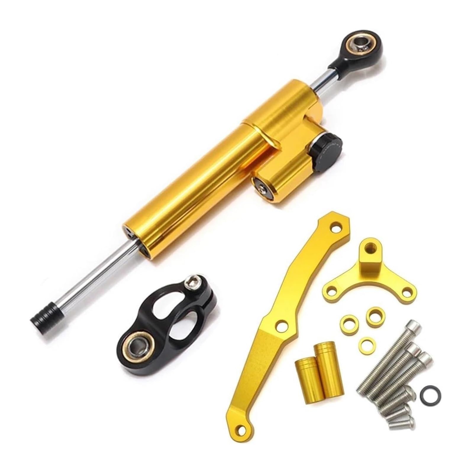 Für Kawa&saki Z800 2013-2018 Stabilisieren Montagehalterung Kit Halterung Unterstützung Lenkungsdämpfer Stabilisator Motorrad Lenkungsdämpfer Stabilisator(Gold) von HAHFXEXKRG