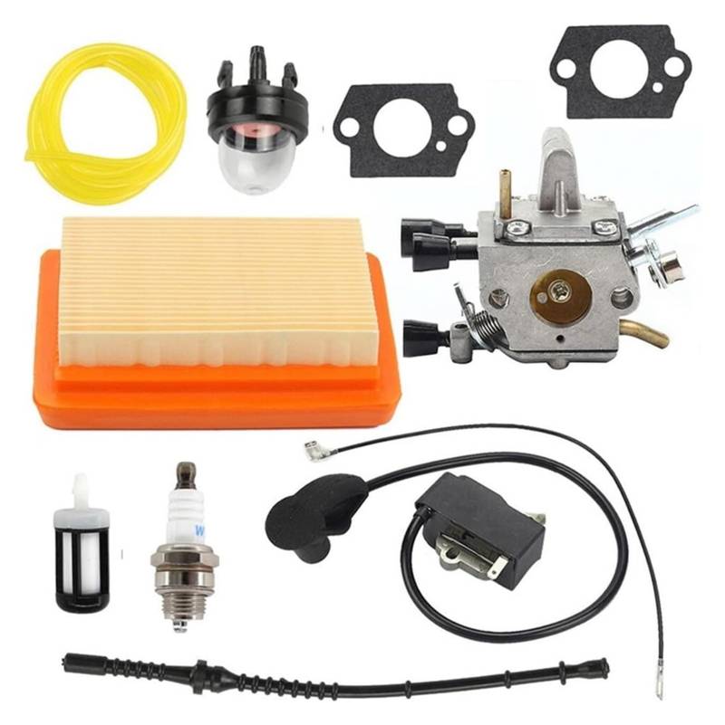 Für S&tihl FS120 FS200 FS250 FS250R FS300 FS350 Trimmer Freischneider Zündung Mit Spule Vergaser Kit Vergaser Kit von HAHFXEXKRG