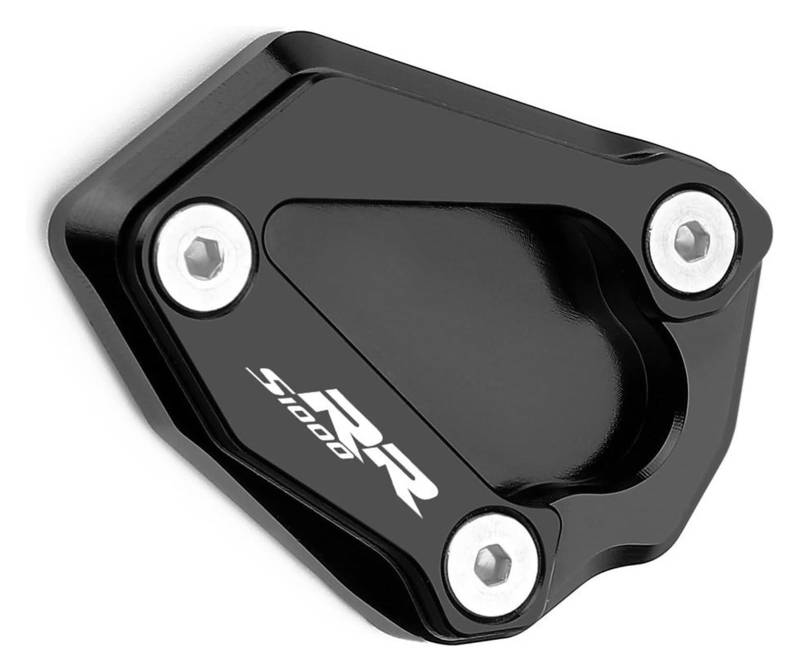 Für S1000RR S1000 RR S 1000 RR 2019-2021 Motorrad CNC Kickstand Fuß Seitenständer Verlängerungspolster Stützplatte Vergrößern Verlängerungspolster Stützplatte(Schwarz) von HAHFXEXKRG