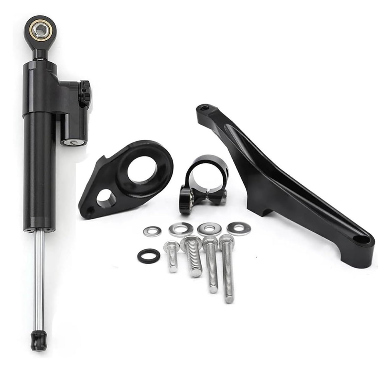 Für Suz&uki SV650 2016-2022 Motorrad Einstellbare Lenkung Dämpfer Stabilisator Halterung Montage Unterstützung Kit Halter Lenkung Dämpfer Motorrad Lenkungsdämpfer Stabilisator(Set 1) von HAHFXEXKRG