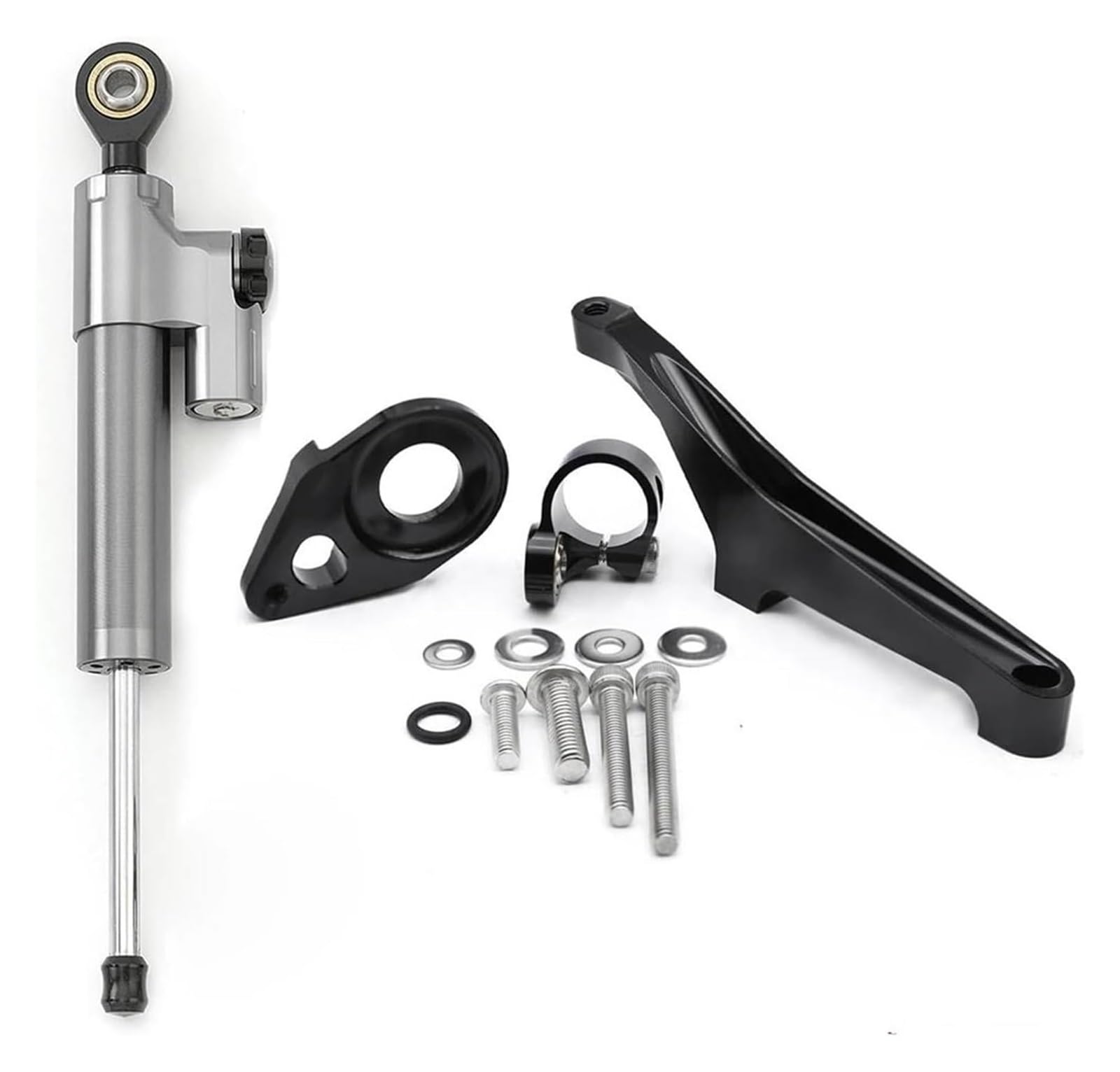 Für Suz&uki SV650 2016-2022 Motorrad Einstellbare Lenkung Dämpfer Stabilisator Halterung Montage Unterstützung Kit Halter Lenkung Dämpfer Motorrad Lenkungsdämpfer Stabilisator(Set 4) von HAHFXEXKRG