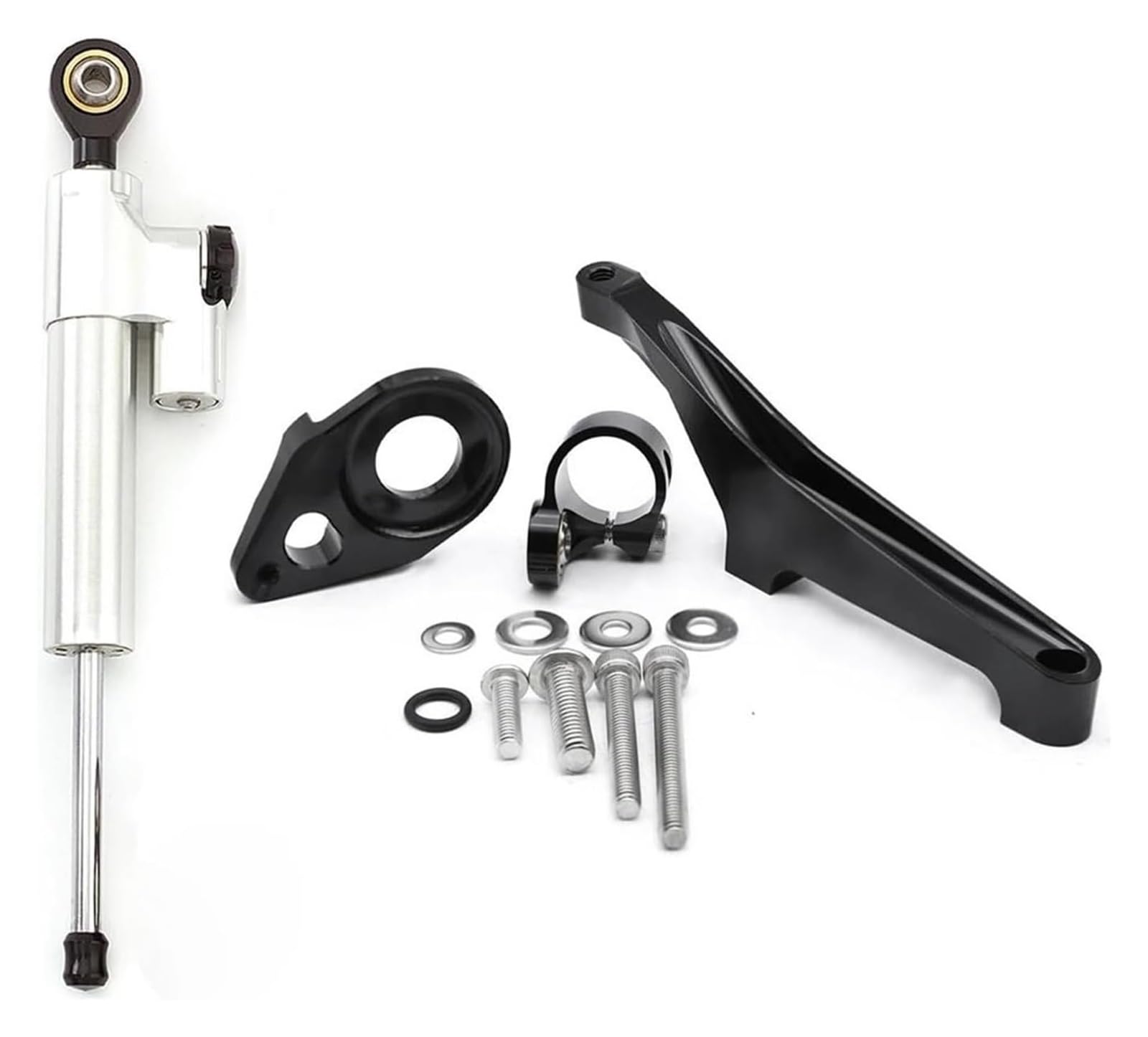 Für Suz&uki SV650 2016-2022 Motorrad Einstellbare Lenkung Dämpfer Stabilisator Halterung Montage Unterstützung Kit Halter Lenkung Dämpfer Motorrad Lenkungsdämpfer Stabilisator(Set 8) von HAHFXEXKRG