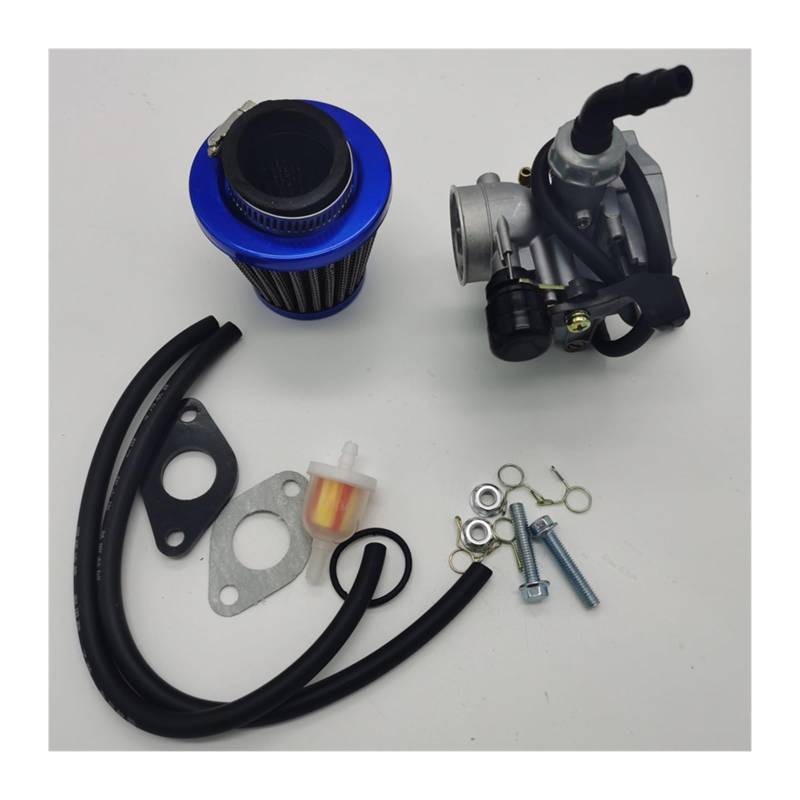 Für Taotao Für Sunl 50cc 70cc 90cc 110cc 125cc Quad ATV 19mm Hand Choke Vergaser Mit Luftfilter PZ19 Vergaser Kit(Set 2) von HAHFXEXKRG