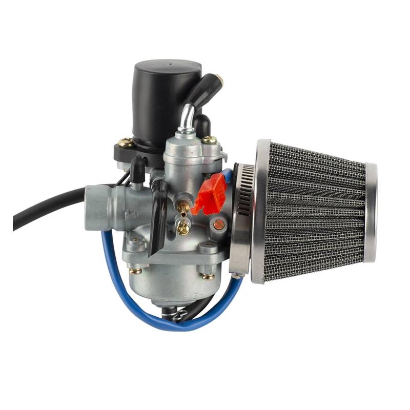 Für Y&AMAHA Für 2 Takt Für 50cc Für 90cc Für Jog Für JOG50 Für JOG90 1E40QMB 1PE40QMB 1E50QMG E-TON 19mm Moped Vergaser Mit Luftfilter Vergaser Kit(Jog Set Silver) von HAHFXEXKRG