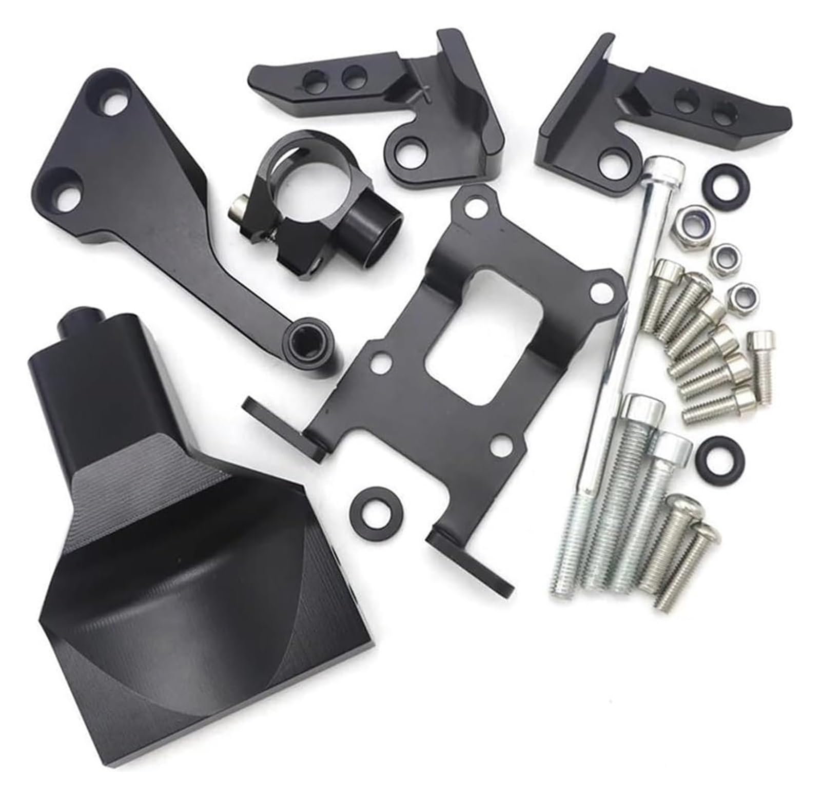 Für Y&amaha Für MT-07 FZ-07 2013-2019 Motorrad-Lenkungsdämpfer-Kit Montagehalterung Stoßdämpfer-Richtungsdämpfungshalterung Motorrad Lenkungsdämpfer Stabilisator(Bracket) von HAHFXEXKRG