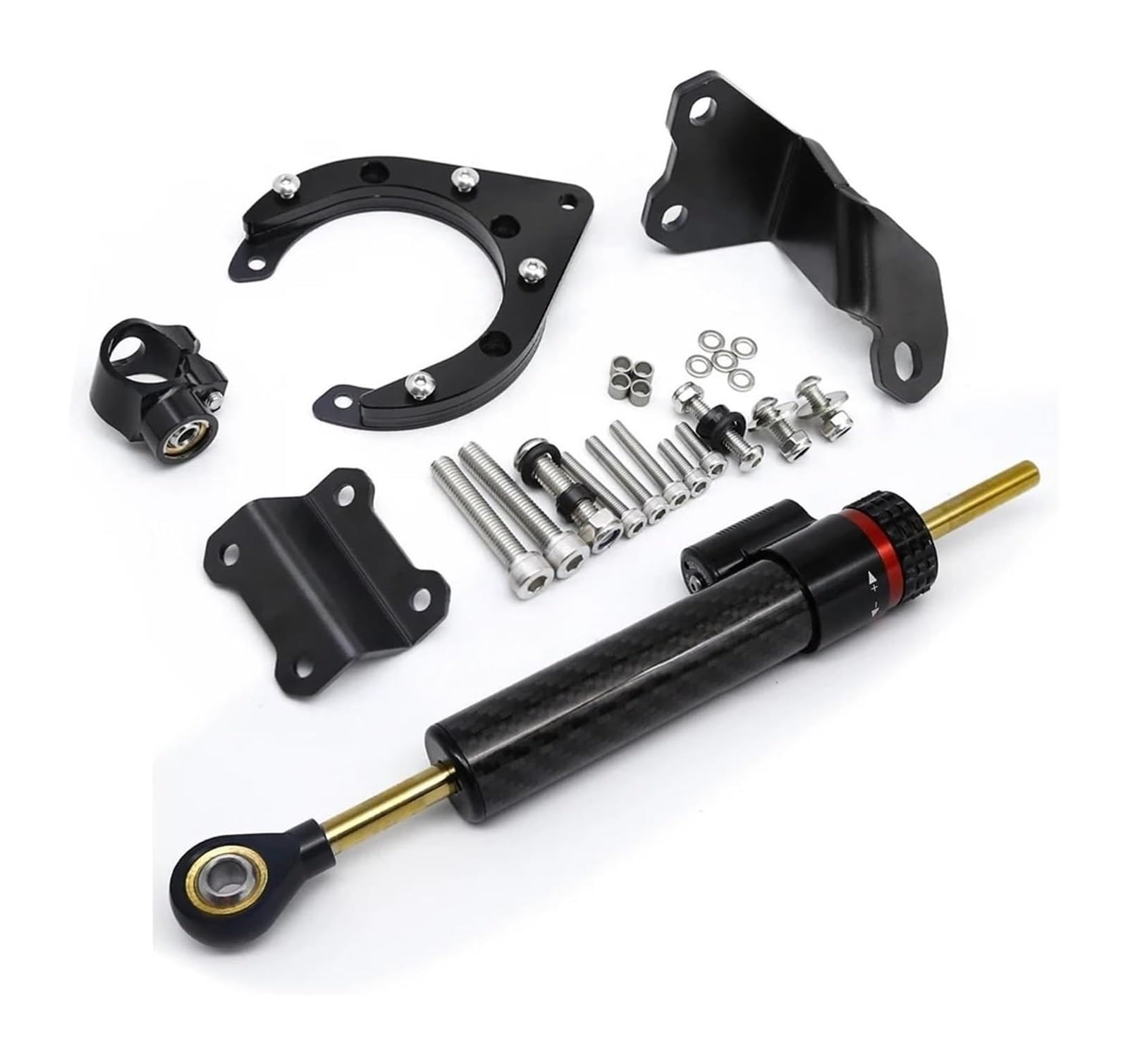 Für Y&amaha Für MT-07 Für MT07 FZ07 2020-2023 Lenkungsdämpfer Motorrad-Lenkungsdämpferhalterung Montagehalterung Motorrad Lenkungsdämpfer Stabilisator(Set 2) von HAHFXEXKRG