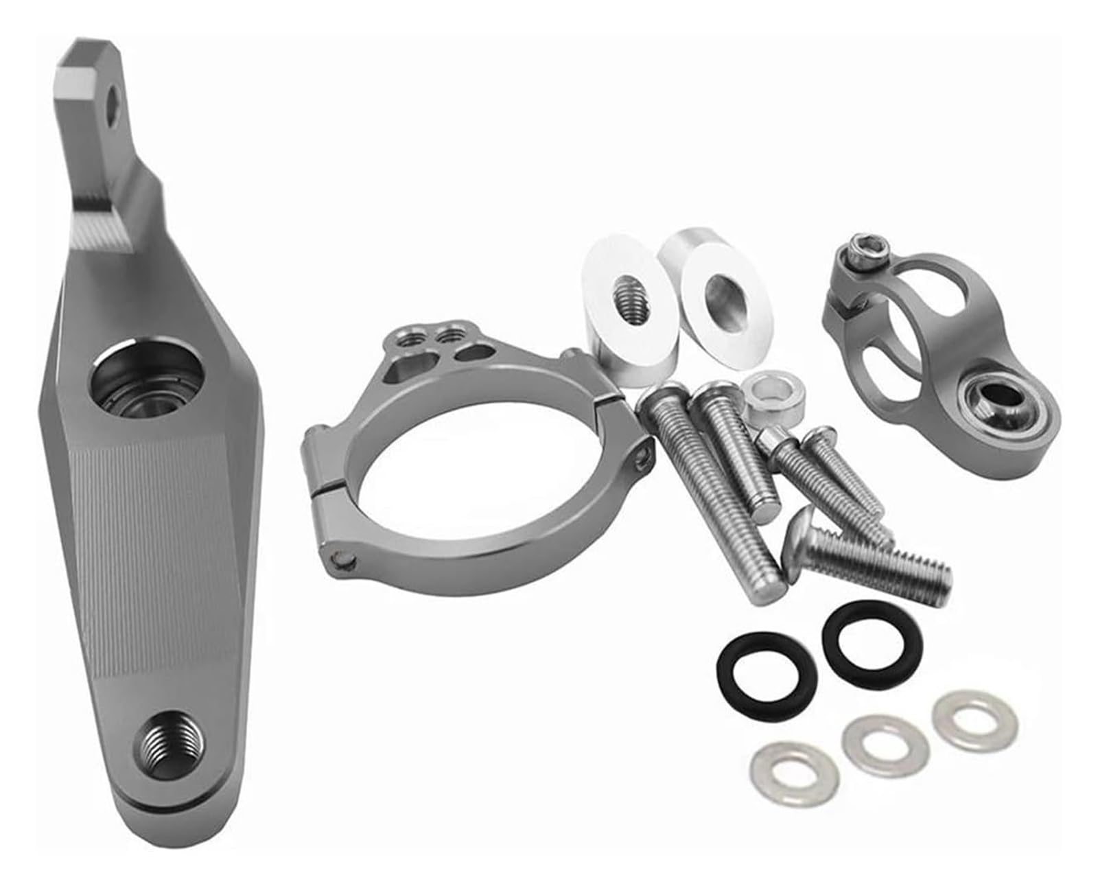 Für Y&amaha Für MT-09 Für MT 09 Für MT-09 2021 2022 Motorradstabilisator-Lenkungsdämpfer-Montagehalterungssatz Motorrad Lenkungsdämpfer Stabilisator(Gray,Bracket) von HAHFXEXKRG