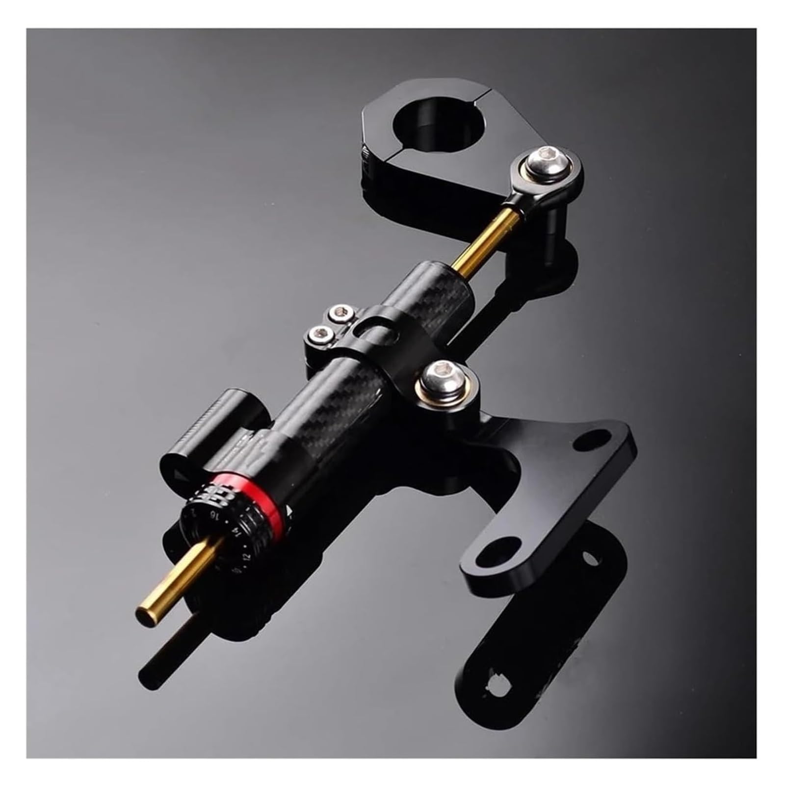 Für Y&amaha Für Xmax 300 125 250 400 Motorrad Einstellbarer Lenkungsdämpfer Stabilisatorhalterung Kit Lenkungsdämpfer Motorrad Lenkungsdämpfer Stabilisator(Set A) von HAHFXEXKRG