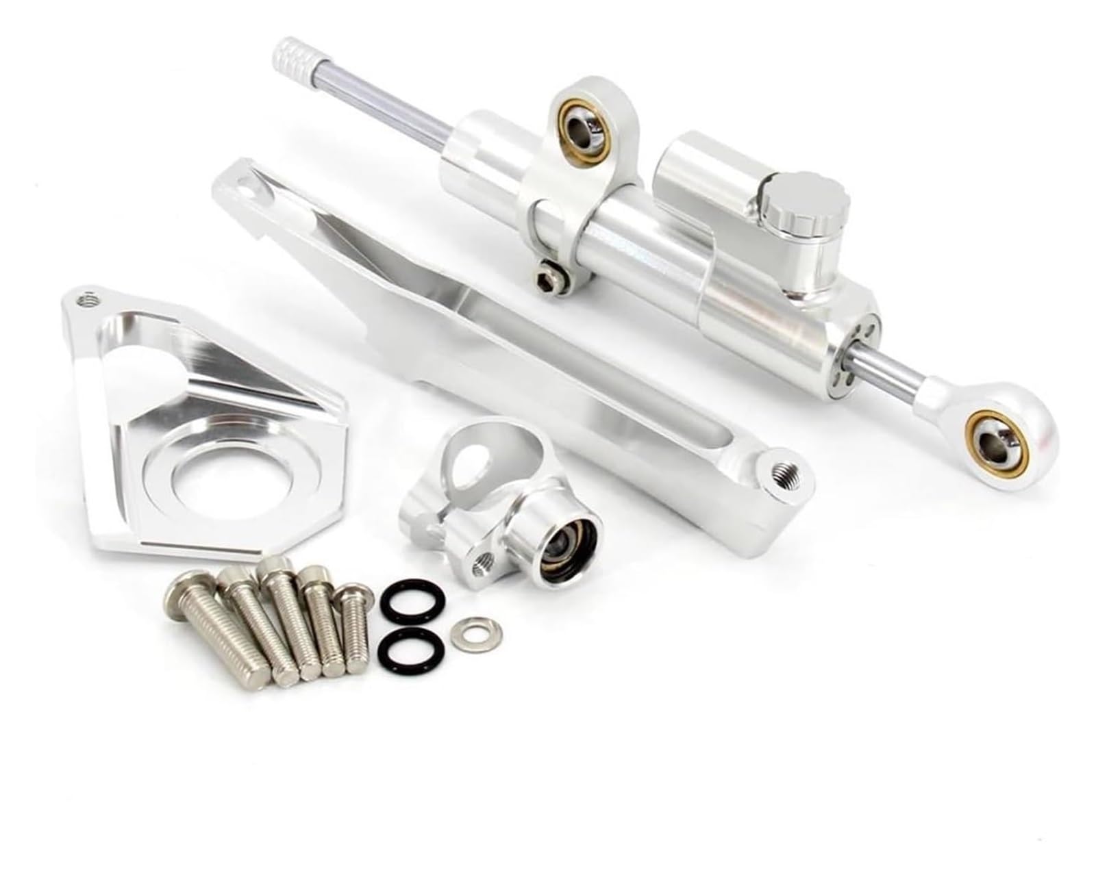 Für Y&amaha YZF R6 YZF600 2003-2005 Motorrad-Lenkstabilisator-Dämpfer-Montagehalterungssatz Lenkungsdämpfer Motorrad Lenkungsdämpfer Stabilisator(Set 6) von HAHFXEXKRG