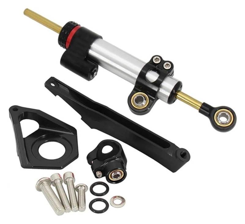 Für Y&amaha YZF600 YZF R6 2003-2005 Motorräder Lenkung Stabilisieren Dämpfer Halterung Mount Kit Lenkungsdämpfer Motorrad Lenkungsdämpfer Stabilisator(Set 5) von HAHFXEXKRG