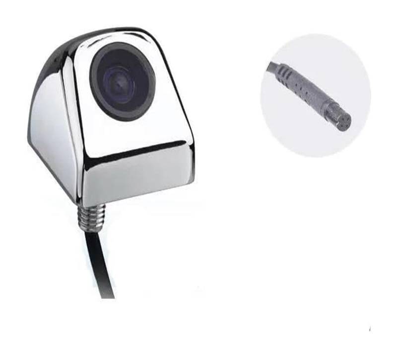 Rückansicht Kamera Auto Rückansicht Kamera HD CCD Fisheye Objektiv Auf Den Kopf Installieren Auto Backup Vorderseite Für Fahrzeug Stereo Parkplatz Monitor(Polished silver) von HAHFXEXKRG